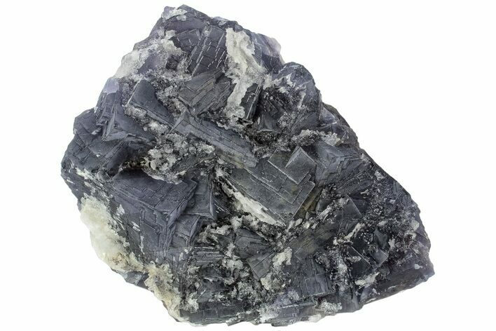 Purple, Cubic Fluorite Crystal Cluster - Pakistan #221244
